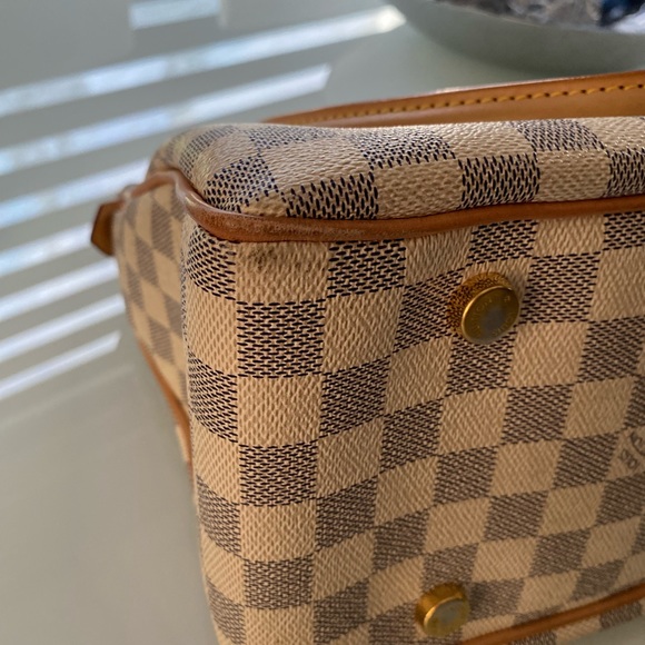 Pre-loved authentic LV FIGHERI DAMIER AZUR PM. - Picture 13 of 14